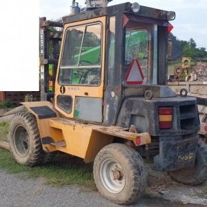 foto forklift 4x4 diesel load 3.5t/3.3m (2008 overhaul) with docs/plates